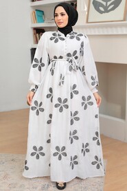 Black Hijab Dress 10377S - 2