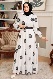 Black Hijab Dress 10384S - 1