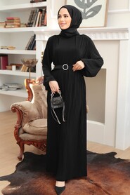 Black Hijab Dress 10670S - 2