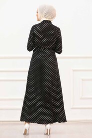 Black Hijab Dress 1183S - 2