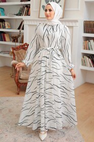 Black Hijab Dress 12302S - 2