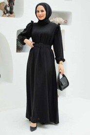 Black Hijab Dress 1299S - 2