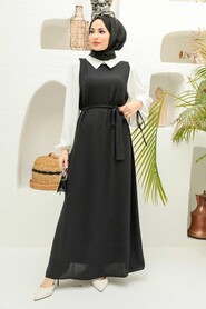 Black Hijab Dress 1317S - 1