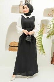 Black Hijab Dress 1317S - 2