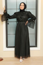 Black Hijab Dress 1321S - 1