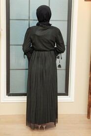 Black Hijab Dress 1321S - 4