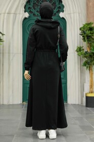 Black Hijab Dress 1356S - 3