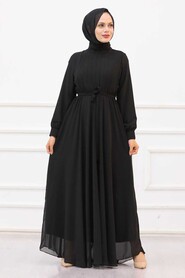 Black Hijab Dress 15280S - 1