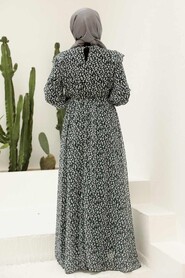 Black Hijab Dress 1604S - 2