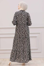 Black Hijab Dress 16271S - 2