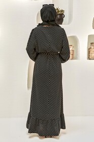 Black Hijab Dress 1688S - 2