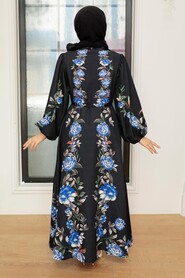 Black Hijab Dress 22131S - 2