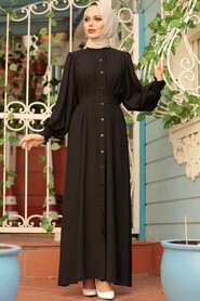 Black Hijab Dress 2247S - 1