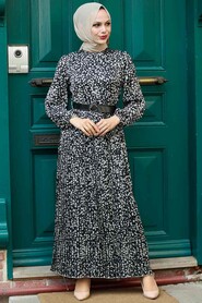 Black Hijab Dress 2283S - 1
