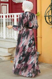 Black Hijab Dress 2288S - 2