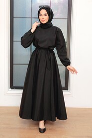 Black Hijab Dress 2289S - 1