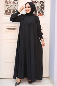 Black Hijab Dress 23211S - 2