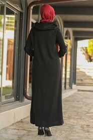 Black Hijab Dress 2343S - 2