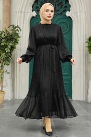 Black Hijab Dress 2344S - 2