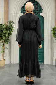 Black Hijab Dress 2344S - 4