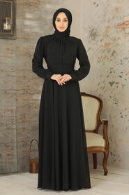 Black Hijab Dress 2703S - 2
