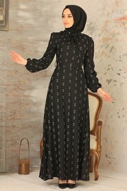 Black Hijab Dress 2721S - 2