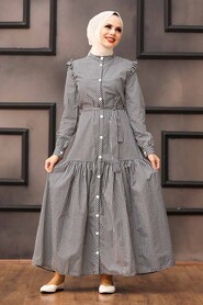 Black Hijab Dress 2731S - 1