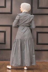 Black Hijab Dress 2731S - 2