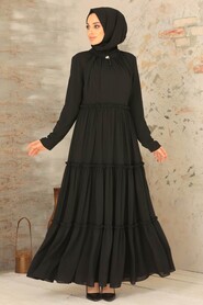 Black Hijab Dress 2746S - 1