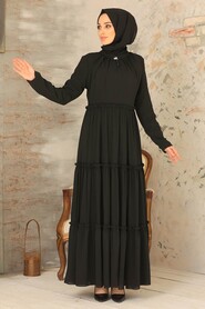 Black Hijab Dress 2746S - 2