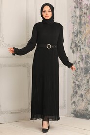 Black Hijab Dress 2751S - 1