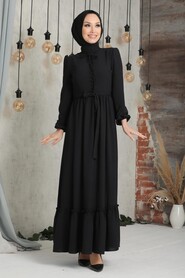 Black Hijab Dress 2767S - 1