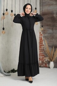 Black Hijab Dress 2767S - 2