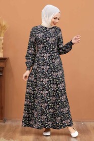 Black Hijab Dress 2769S - 1