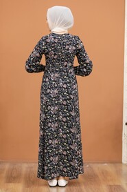 Black Hijab Dress 2769S - 2