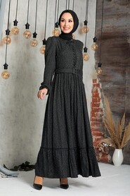 Black Hijab Dress 2770S - 1