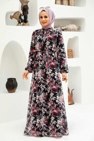 Black Hijab Dress 279014S - 1