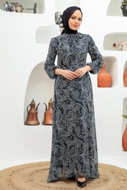 Black Hijab Dress 279030S - 1