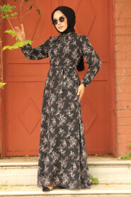 Black Hijab Dress 279047S - 1