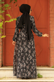 Black Hijab Dress 279047S - 3