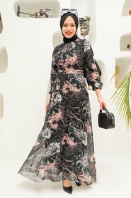 Black Hijab Dress 279070S - 1
