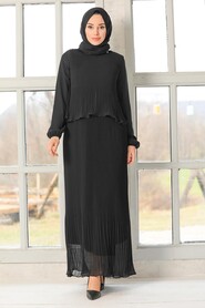 Black Hijab Dress 2860S - 1