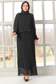 Black Hijab Dress 2860S - 2