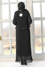 Black Hijab Dress 2860S - 5