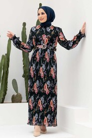 Black Hijab Dress 2894S - 1