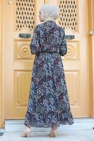 Black Hijab Dress 2898S - 2
