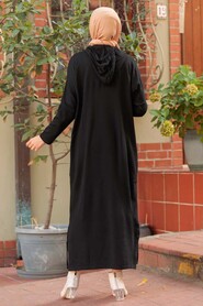 Black Hijab Dress 3121S - 2