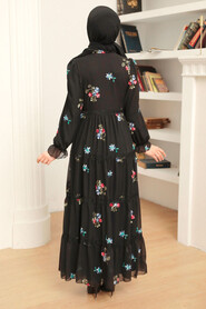 Black Hijab Dress 32811S - 2