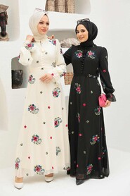 Black Hijab Dress 32943S - 2