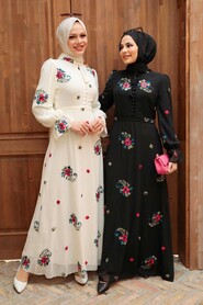 Black Hijab Dress 32943S - 5